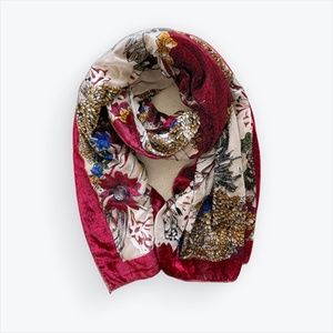 Botanical Velour Scarf | 72" long